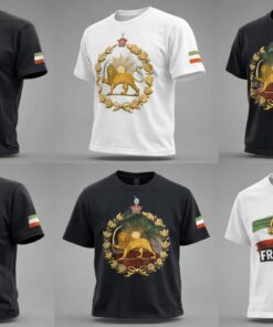 t-shirt Lion et Soleil, t-shirt Pahlavi